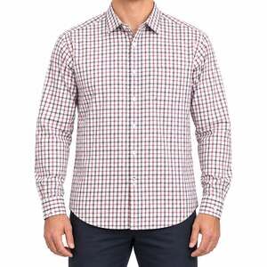 Nat Nast Shirt Mens Extra Large Red Blue Check Plaid Button Down American Fit